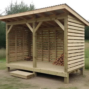 Perfectly Practical Firewood Shed