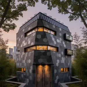Hexagonal Haven: A Facade Fable