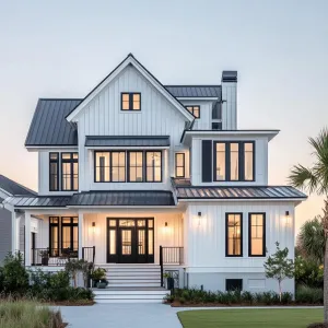 A Modern Mansion with Midnight Trim
