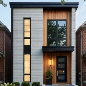 Narrow City Loft With Stacked Windows