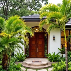 Tropical Hideaway with a Grand Entrance