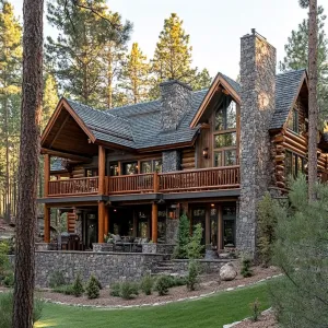 Rustic Elegance in Forest Lodge