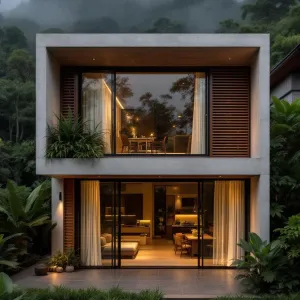Tropical Zen Den with Mountain Views