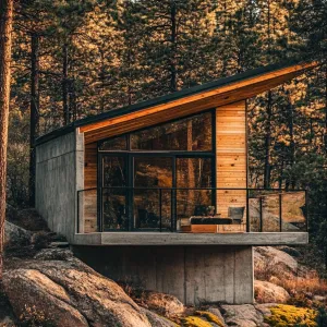 Hillside Harmony: The Cozy Wooded Cabin