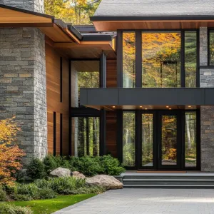 Modern Villa with Autumn Aura