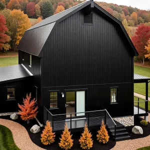 Enchanted Ebony Lodge in Autumn’s Embrace