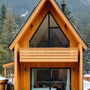 Cozy Pinewood Chalet with a Mountain Backdrop