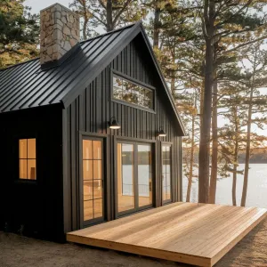 Shadowy Chalet Beside the Whispering Pines