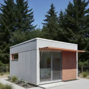 Terracotta Awning Minimalist Micro-Casita