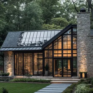 Stone Cottage with a Sleek Modern Twist