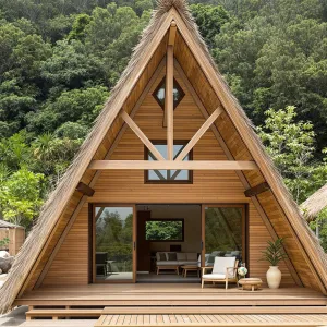 A-Frame Bungalow in Jungle Splendor