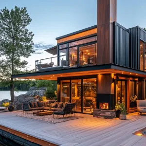Luxurious Modern Shipping Container Oasis
