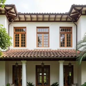 Colonial Veranda Amidst Tropics