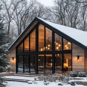 Cedar Shiplap With Large Windows
