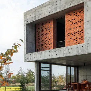 Exposed Brick Walls With Concrete Floors