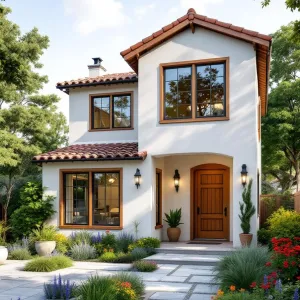 Cerulean Lane Villa: Spanish-Style Cottage with Terracotta Crown