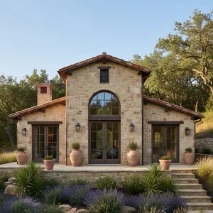 Arched-Entry Rustic Villa Haven