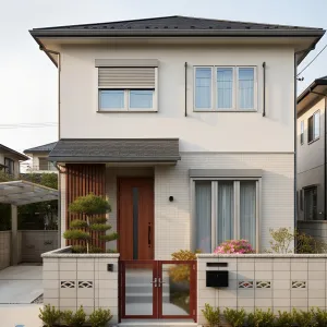 Zen-Modern Courtyard Facade