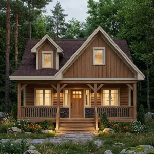 Forest Porch Lanternlight Cottage