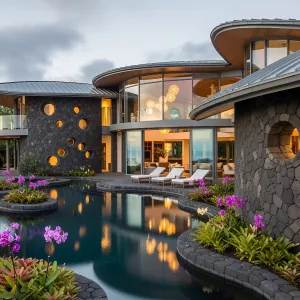 Volcanic Stone Chic: Lava-Crafted Oasis
