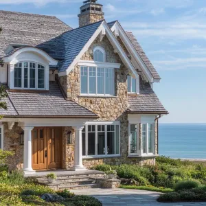 Seaside Stone Serenity with Wooden Whispers