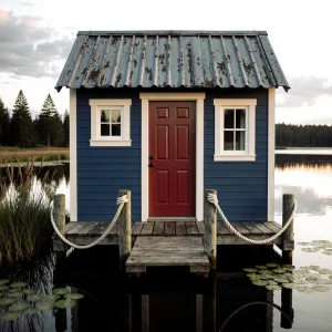 Charming Cobalt Cottage on the Water