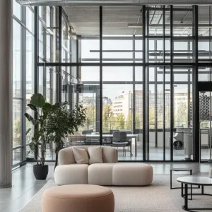 Contemporary Cloud Lounge with Industrial Flair