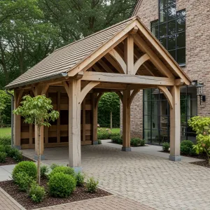 Charming Carport Nestled in Nature’s Embrace