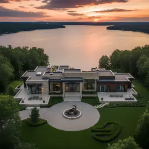 A Modern Mirage by the Lake