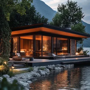 Modern Lakeside Retreat