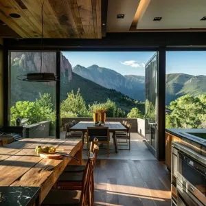 Integrated Indoor-outdoor Dining Area