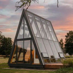 The Triangular Retreat: Glassy Geometry