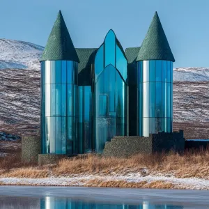 Glass Turrets in a Winter Wonderland