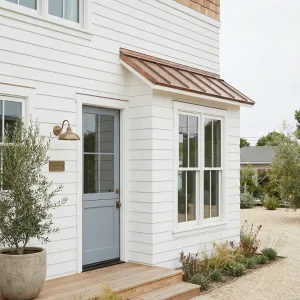 Coastal Shiplap Porch Step Cottage