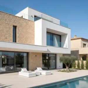 Limestone Lattice Poolfront Residence