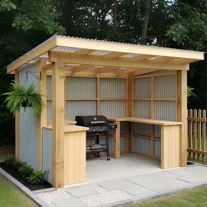 Backyard Grill Perch: The Wooden Nest