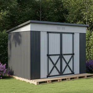 Stylish Metal Shed Retreat