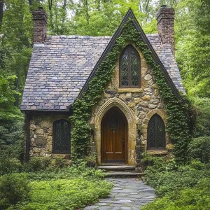 Charmed Ivy Abode: Stone-Hearted Cottage