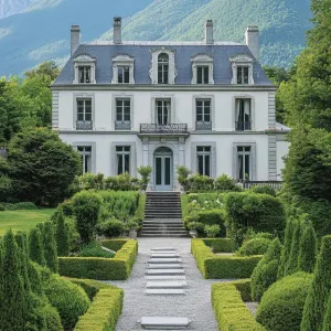 Majestic Manor Among the Mountains