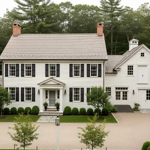 Colonial Splendor in Timbered Tranquility