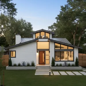 Preview of Gabled Glow With Crisp Horizontal Lines