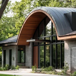 Curved Rooflines With Standing Seam Zinc