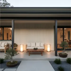 Chic Homestead with a Stylish Patio