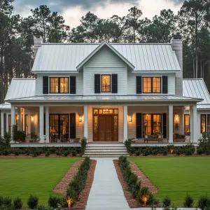 A Southern Mansion’s Twilight Glow