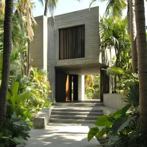 Concrete Paradise Amidst Palms