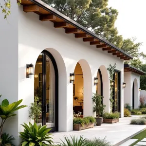 Arched Oasis: Breezy Californian Cottage with Lush Frontage