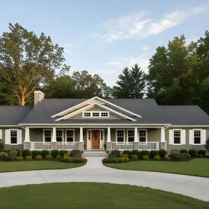 Juniper Porch Ranch With Gable Rhythm