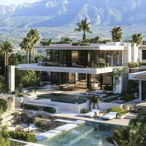 Luxurious Modern Oasis with Mountain Views