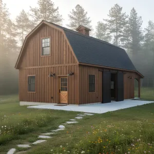 Prairie-Glen Gambrel Workshop Lodge