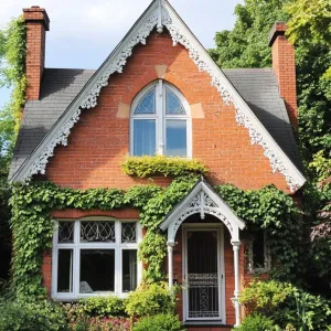 Gothic Gable Getaway With Ivy Adornment
